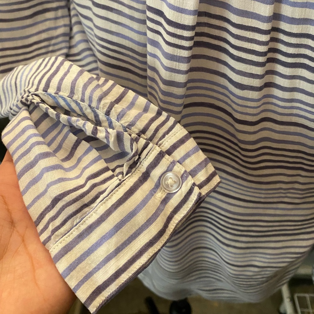 3/$30! Cloth and Stone Striped Button Up - Picture 5 of 7